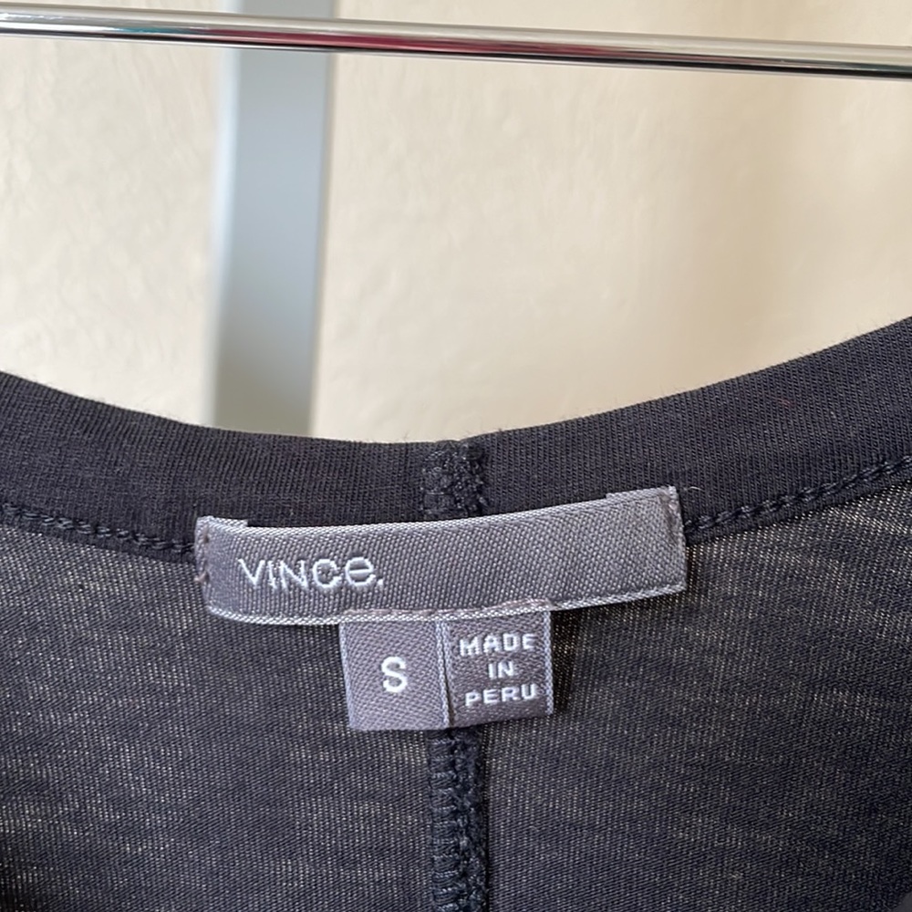 Vince Dark Navy Basic Soft Layering Long Sleeve S… - image 6